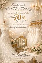 Déstockage robes de mariée robe à partir de 499€, Enlèvement, Neuf, Blanc, Robe de mariée