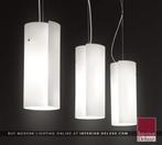3 x Lampe suspendue Leucos Diane S2, Maison & Meubles, Lampes | Suspensions, Comme neuf, Enlèvement ou Envoi, 50 à 75 cm, Verre