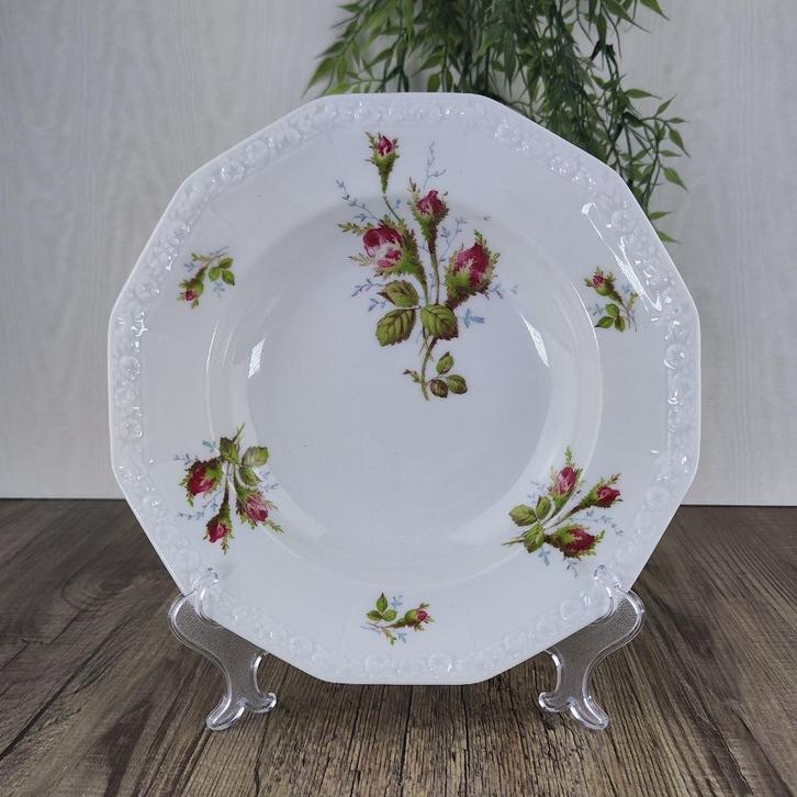 Rosenthal Maria Moosrose Kontinental Diep Bord, Antiek en Kunst, Antiek | Servies los, Ophalen of Verzenden