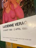 posterVintage poster, kunstgalerij De Vuyst - Lucienne Verag, Verzamelen, Reclame, Gebruikt, Ophalen of Verzenden, Rechthoekig Staand