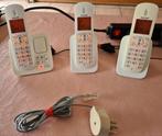 Trio Téléphones sans fil Philips, Télécoms, Téléphones fixes | Combinés & sans fil, Enlèvement, Utilisé