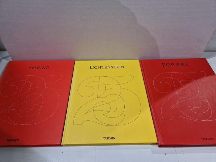 Set van 3 pop art boeken , lichtenstein , Haring , taschen, Livres, Art & Culture | Photographie & Design, Utilisé, Enlèvement ou Envoi