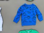 blauwe pull, trui met dinos 12m 80cm, Kinderen en Baby's, Babykleding | Maat 80, Ophalen of Verzenden, Zo goed als nieuw