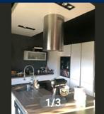 Roestvrijstalen (Inox) cilindervormige dampkap, Enlèvement, Utilisé, Recyclage