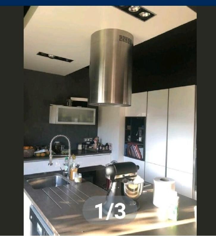 Roestvrijstalen (Inox) cilindervormige dampkap, Elektronische apparatuur, Afzuigkappen, Gebruikt, Motor, Recirculatie, Ophalen