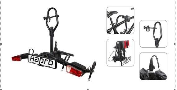 Hapro Atlas Premium XFold I 2.0 - 1 Fiets - 13 + 7 Polig, Auto diversen, Fietsendragers, Nieuw, Trekhaakdrager, 1 fiets, Brede banden