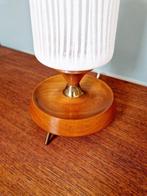 Scandinavische teakhouten driepootlamp, jaren 60, Ophalen of Verzenden