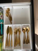 Couverts dorés Ikea (TILLAGD), Maison & Meubles, Cuisine | Couverts, Comme neuf, Enlèvement, Ensemble de couverts