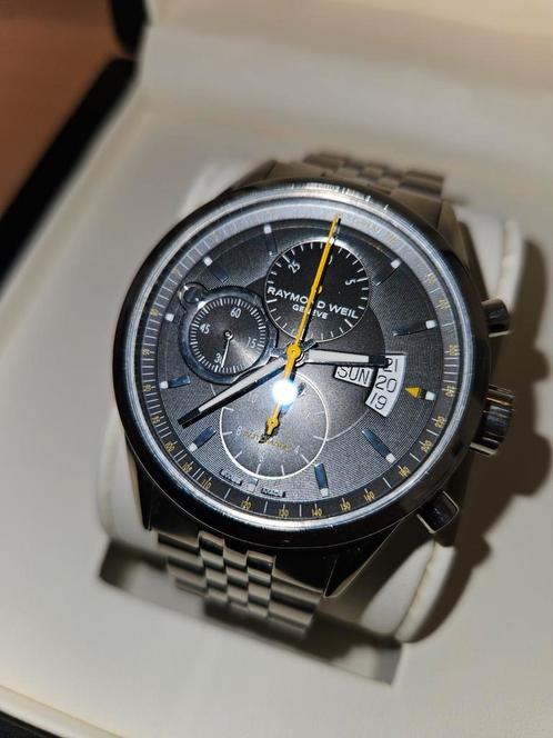 Raymond Weil automatique Freelancer 7730, Handtassen en Accessoires, Horloges | Heren, Zo goed als nieuw, Staal, Staal, Ophalen of Verzenden