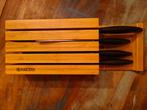 Bamboe mesblok met 4 keramische messen, Huis en Inrichting, Keuken | Keukenbenodigdheden, Ophalen of Verzenden, Nieuw