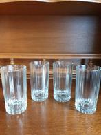 4 verres à eau en verre Garibaldi, Comme neuf, Enlèvement ou Envoi