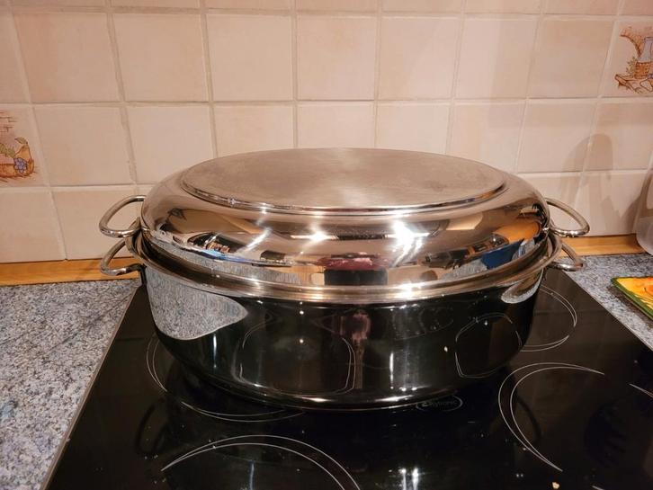 Double cocotte ovale Berfhoff, Maison & Meubles, Cuisine | Casseroles & Poêles, Comme neuf, Enlèvement