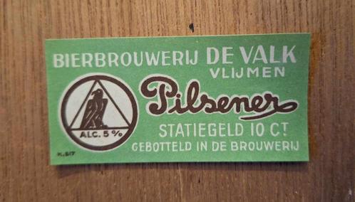 Etiket Bierbrouwerij De Valk-Van Nieuwkuyk Pilsener, Verzamelen, Biermerken, Nieuw, Overige typen, Ophalen of Verzenden