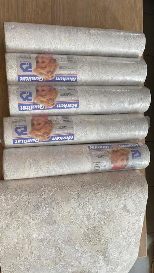 6 rollen luxe behangpapier, Huis en Inrichting, Stoffering | Behang, Wit, 25 tot 50 m², Ophalen of Verzenden