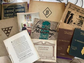 Lot oude catalogi, 10 stuks, jaren 20 tot jaren 60 beschikbaar voor biedingen