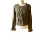 (93) - veste femme t.36 vert - phildar -, Kleding | Dames, Jassen | Zomer, Phildar, Ophalen of Verzenden, Zo goed als nieuw, Maat 36 (S)