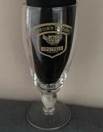 Geel gezuurd acide glas brouwerij OPSTAELE - BRUSSEL, Ophalen of Verzenden, Zo goed als nieuw, Glas of Glazen