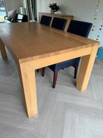eikenhouten eettafel voor 6 tot 8 stoelen, Huis en Inrichting, Ophalen, Eikenhout
