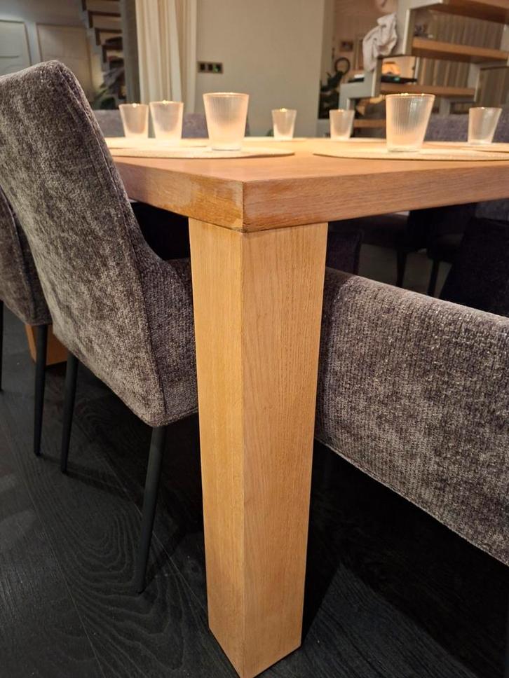 8 chaises de salle à manger, Maison & Meubles, Tables | Tables à manger, Carré, Enlèvement