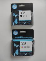 Lot de 2 cartouches HP 302 noir et HP 302 tricolore, Computers en Software, Ophalen of Verzenden, Nieuw, Cartridge, Hp