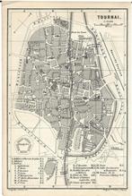 1878 - Tournai / plan de la ville, Enlèvement ou Envoi