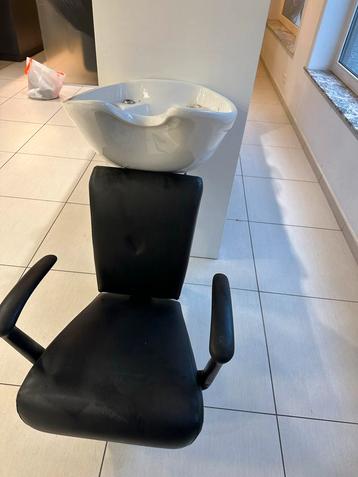  Bac à shampooing avec fauteuil 