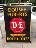 Douwe Egberts emaille reclamebord, Ophalen of Verzenden, Zo goed als nieuw, Reclamebord