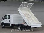 Iveco Daily 35C16 3.0L Kipper met Kist Dubbel Cabine Dubbell, Auto's, Trekhaak, Gebruikt, Euro 6, 4 cilinders