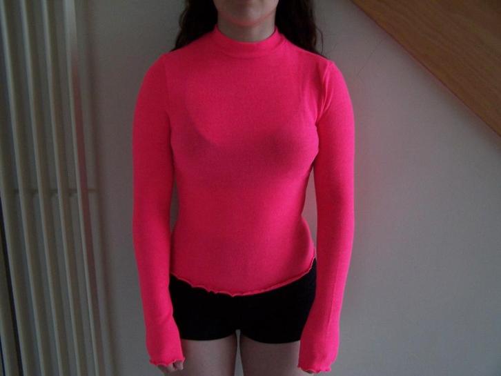 Pull à col roulé/T-shirt, Vêtements | Femmes, T-shirts, Comme neuf, Taille 36 (S), Rose, Manches longues, Enlèvement ou Envoi