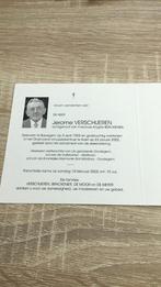 Veldwachter, Verzamelen, Bidprentjes en Rouwkaarten, Ophalen of Verzenden