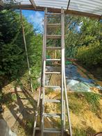 Dubbele ladder met 2 x 10 treden in zeer goede staat, Doe-het-zelf en Bouw, Ladders en Trappen, Ophalen, Gebruikt, Ladder, Opvouwbaar of Inschuifbaar