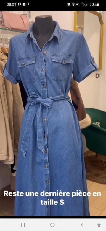 robe en jeans neuf, Kleding | Dames, Jurken, Ophalen of Verzenden, Nieuw, Maat 36 (S)