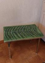 Keramische bijzettafel., Ophalen, Minder dan 45 cm, Gebruikt, 55 tot 75 cm