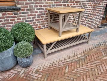 Eiken salontafel/bijzettafel  beschikbaar voor biedingen