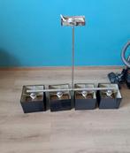 Luster te koop met 4 lampenkappen, Ophalen, Zo goed als nieuw