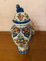Vase de Delft dessiné à la main avec couvercle, Antiquités & Art, Antiquités | Vases, Enlèvement