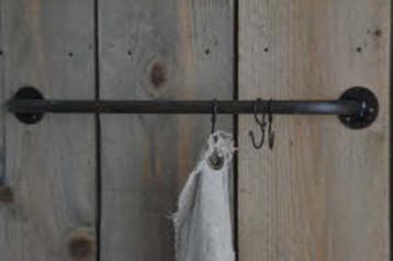 Handdoekstang - landelijk Industriële Bruin/Roest beschikbaar voor biedingen