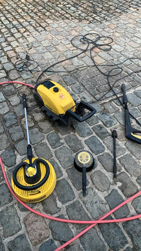 Nettoyeur haute pression Karcher avec accessoires, Jardin & Terrasse, Nettoyeurs haute pression, Utilisé, Électrique, Avec pression d'eau réglable