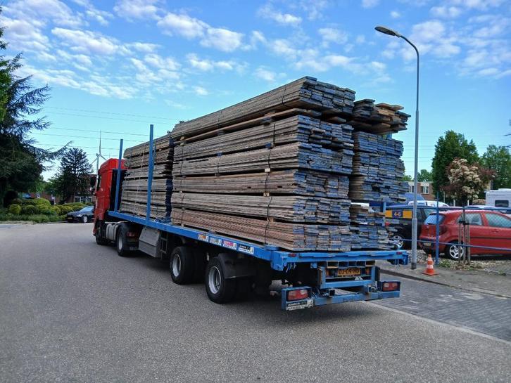 Gebruikte steigerplanken, steigerdelen, steigerhout, Tuin en Terras, Palen, Balken en Planken, Gebruikt, Planken, 250 cm of meer