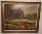 Schilderij „Pond in Boisfort” van Gomzé 99x117 cm., Ophalen