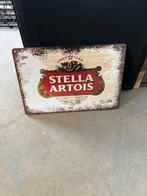 Metalen vintage stella artois bord, Verzamelen, Biermerken, Ophalen of Verzenden, Zo goed als nieuw