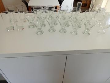 15 IJs coupes en glazen, Enlèvement, Utilisé