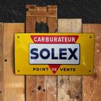 Emaille Schild SOLEX Carburateur Dealer Reclamebord Plaque, Verzenden, Gebruikt, Reclamebord