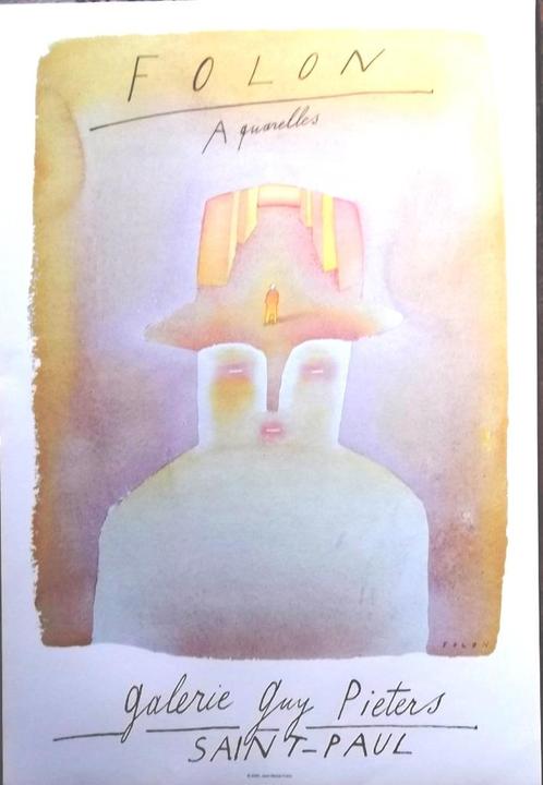 Folon, Kunstdruk/affiche/ litho, Antiek en Kunst, Kunst | Litho's en Zeefdrukken, Ophalen of Verzenden