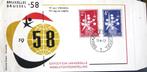 FDC EXPO 1958 TE BRUSSEL, Postzegels en Munten, Ophalen of Verzenden, Gestempeld, Overige thema's