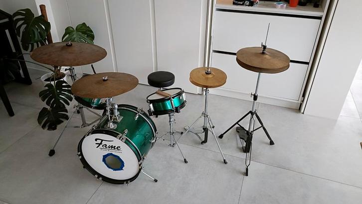 Drumstel junior + drumspullen, Musique & Instruments, Batteries & Percussions, Tama, Enlèvement