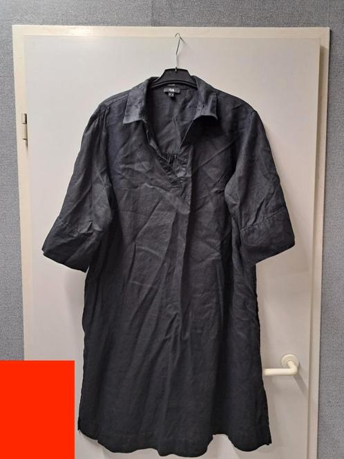 Jurkje Dames maat 46 100% linnen (NL+31), Kleding | Dames, Jurken, Zo goed als nieuw, Maat 46/48 (XL) of groter, Zwart, Knielengte