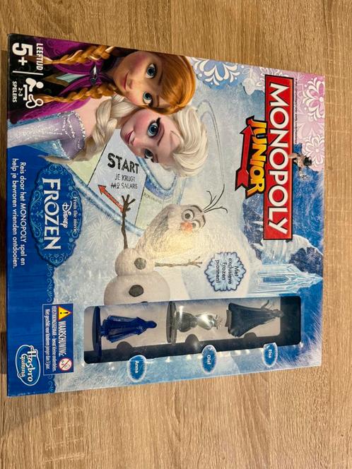 Monopoly junior Frozen, Hobby en Vrije tijd, Gezelschapsspellen | Bordspellen, Zo goed als nieuw, Ophalen