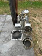 Lot stukken schouw inox, Ophalen, Gebruikt, Overige metalen