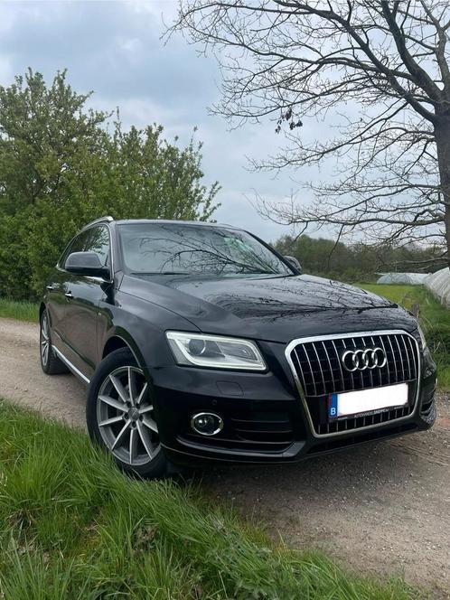 Audi Q5 2015 S-Line Euro6B, Auto's, Audi, Particulier, Q5, Trekhaak, Diesel, Euro 6, Handgeschakeld, Zwart, Zwart, Leder, Ophalen